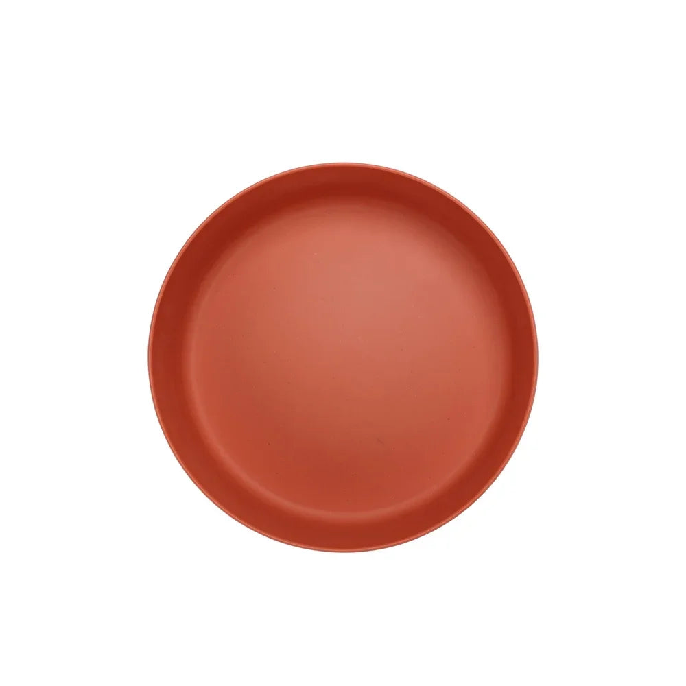 Bamboo Melamine Serving Bowl Chips and Dip, Eco Friendly, Durable