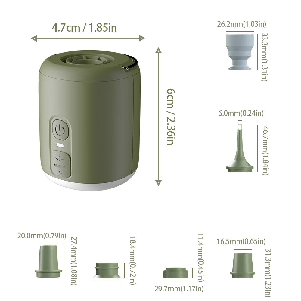 Air Pump With Camping Lantern 4.5kPa For Inflatable Gear