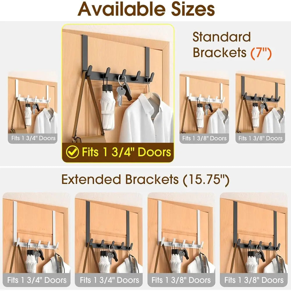 Over-The-Door Movable Towel Rack and Bath Organizer Heavy Duty
